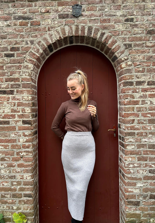 Midi skirt grey