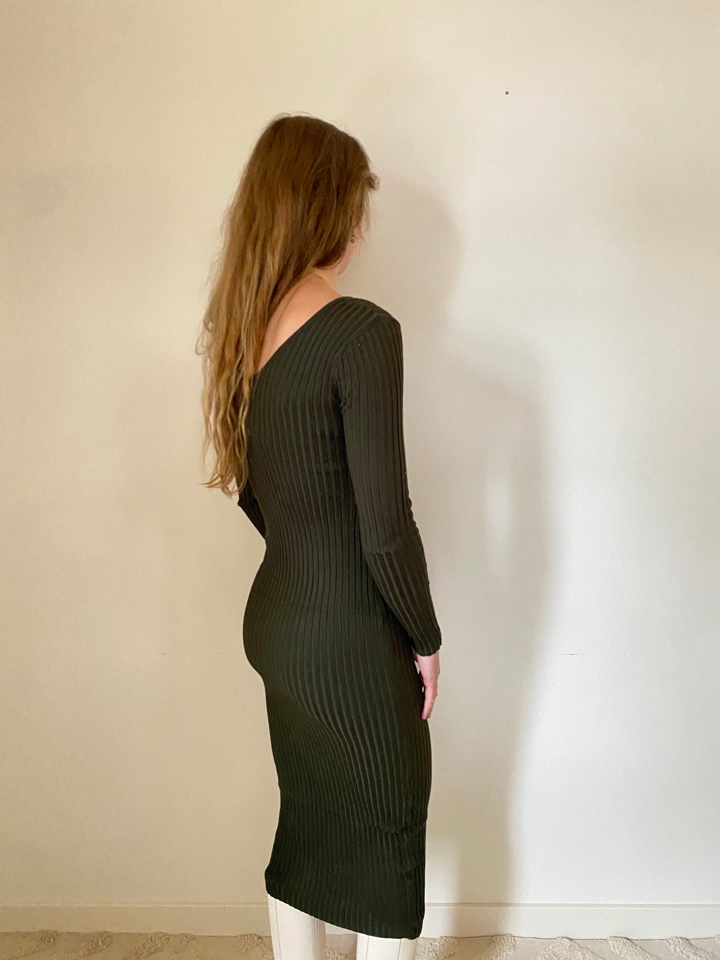 Jurk Bodycon legergroen